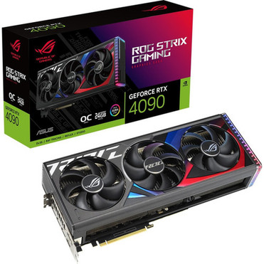 Asus ROG NVIDIA GeForce RTX 4090 Graphic Card - 24 GB GDDR6X - 7680 x 4320 - 264 GHz Boost Clock - 384 bit Bus Width - PCI Express - ROG-STRIX-RTX4090-O24G-GA