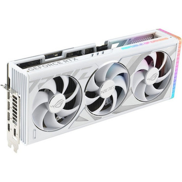 Asus ROG NVIDIA GeForce RTX 4090 Graphic Card - 24 GB GDDR6X - 7680 x 4320 - 264 GHz Boost Clock - 384 bit Bus Width - PCI Express - ROG-STRIX-RTX4090-O24GWHT