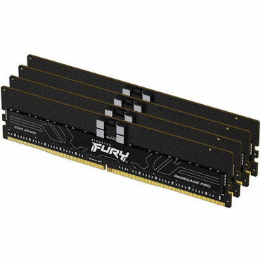 Kingston FURY Renegade Pro 128GB 4 x 32GB DDR5 SDRAM Memory Kit - For Motherboard - 128 GB 4 x 32GB - DDR5-6000PC5-48000 DDR5 - - KF560R32RBEK4-128