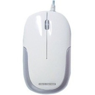 Man  Machine C Mouse - Cable - White Silver - USB - 1000 dpi - Scroll Wheel - 2 Buttons - Symmetrical CMW5
