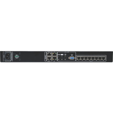 Tripp Lite by Eaton 8-Port NetCommander 1U Rackmount Cat5 KVM Switch w IP - 8 Computers - 1 Local Users - 1 Remote Users - 1920 B072-008-1-IP