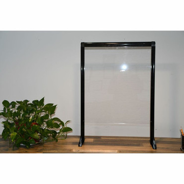APG Guardiant Countertop Single Screen and Sneeze Guard HSW32902 3225 x 29 Clear Plexiglass Acrylic With 65 Full Length Window HSW32902
