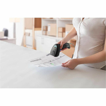 Datalogic QuickScan QD2220-BK Barcode Scanner - Cable Connectivity - 1D - LED - Imager CCD - Linear - USB - Black - IP42 - Retail QD2220-BK