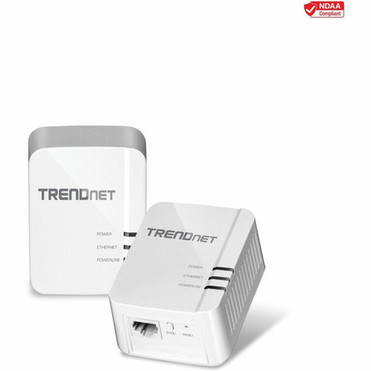 TRENDnet Powerline 1300 AV2 Adapter Kit Includes 2 x TPL-422E Powerline Ethernet Adapters IEEE 19051  IEEE 1901 Gigabit Port Up TPL-422E2K