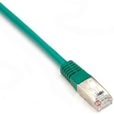 Black Box CAT6 250-MHz Stranded Patch Cable Slim Molded Boot - SFTP CM PVC Green 3FT - 3 ft Category 6 Network Cable for Network - EVNSL0272GN-0003