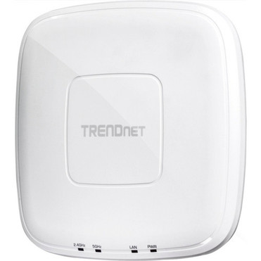 TRENDnet AC1200 Dual Band PoE Indoor Access Point MU-MIMO 867 Mbps WiFi AC 300 Mbps WiFi N Bands Client Bridge Repeater Modes - TEW-821DAP