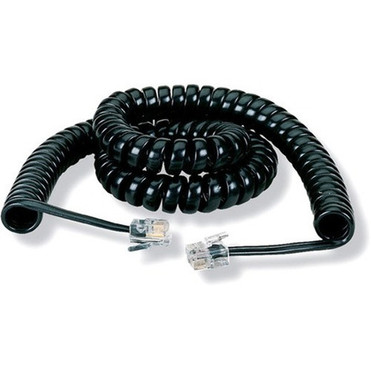 Black Box Modular Coiled Handset Cable - RJ-22 Phone Cable for Phone - First End 1 x RJ-22 - Second End 1 x RJ-22 EJ300-0012