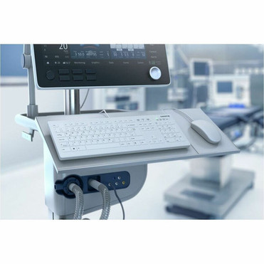 Active Key AK-C8112 Medical Keyboard - Cable Connectivity - USB Type A Interface - 105 Key - English US - MembraneScissor Keyswitch AK-C8112-US-WUS