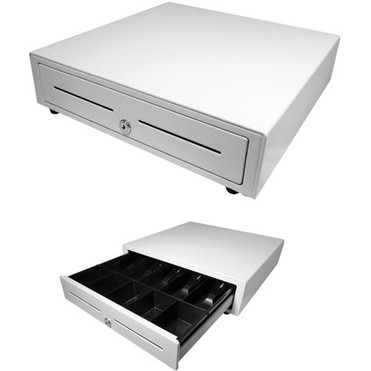 apg Genesis Cash Drawer - USD 5 Bill - 5 Coin - 2 Media Slot - Stainless Steel Plastic - White - 430 10922 mm Height x 1620 x VB320-AW1616