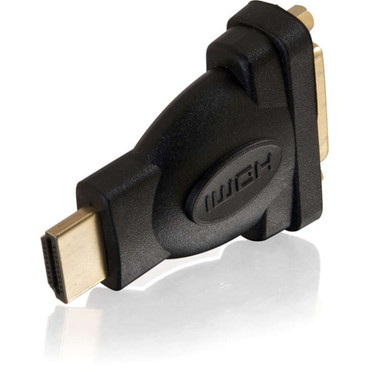 C2G Velocity DVI-D Female to HDMI Male Inline Adapter - 1 x 24-pin DVI-D Digital Video Female - 1 x HDMI Digital AudioVideo Male - - 40745