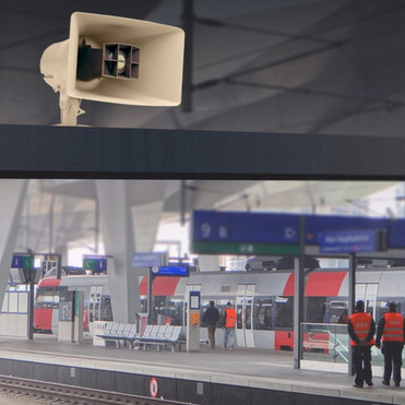 Valcom 30-Watt High-Efficiency Horn One-Way - -48 V DC - 125 dB - Audible - Wall Mountable Box Mount - Beige V-1038