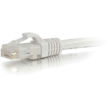 C2G 75 ft Cat5e Snagless UTP Unshielded Network Patch Cable - White - 75 ft Category 5e Network Cable - First End 1 x RJ-45 - Male - 27094