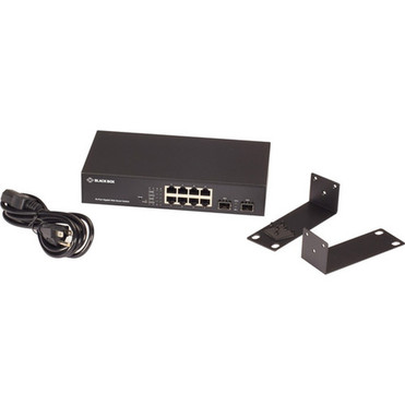 Black Box LGB700 Series Web Smart Gigabit Ethernet Switch - SFP 10-Port - 8 Ports - Manageable - TAA Compliant - 4 Layer Supported - LGB710A