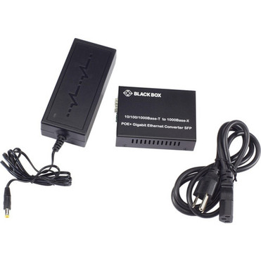 Black Box Pure Networking TransceiverMedia Converter - Network RJ-45 - 1x PoE RJ-45 Ports - Single-mode Multi-mode - Gigabit - LGC215A-R2