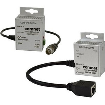ComNet Miniature CopperLine Single Channel Ethernet over UTP - Network RJ-45 - 5000 ft 1524000 mm Extended Range CLRFE1EOUPM