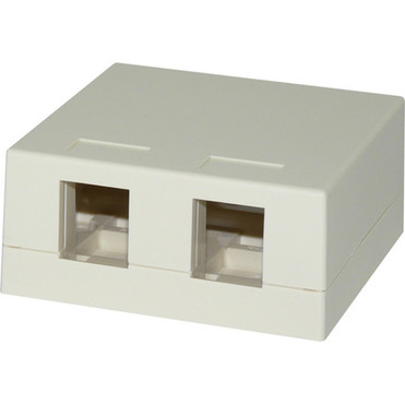 Signamax 2-Port Surface Mount Multimedia Box White - 2 x Total Number of Sockets - 1-gang - White - High Impact Thermoplastic SMKL-2-WH Signamax 2-Port Surface Mount Multimedia Box White - 2 x Total Number of Sockets - 1-gang - White - High Impact Thermoplastic SMKL-2-WH