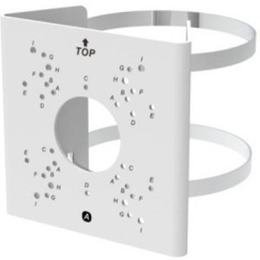 Turing Video Pole Mount for Surveillance Camera - White - 8 kg Load Capacity TI-ABPM