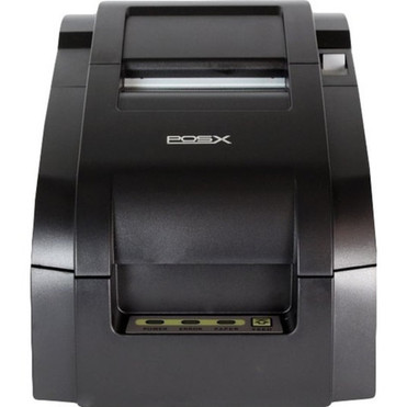 POS-X EVO Impact 912LB470100133 Thermal Transfer Printer - Monochrome - Receipt Print - Serial - With Cutter - Black - 5 lps Mono - 3 912LB470100133