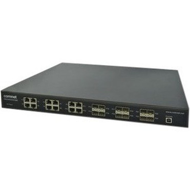 ComNet CNGE24FX12TX12MS Ethernet Switch - 24 Ports - Manageable - 3 Layer Supported - Modular - 12 SFP Slots - Twisted Pair Optical - CNGE24FX12TX12MS ComNet CNGE24FX12TX12MS Ethernet Switch - 24 Ports - Manageable - 3 Layer Supported - Modular - 12 SFP Slots - Twisted Pair Optical - CNGE24FX12TX12MS