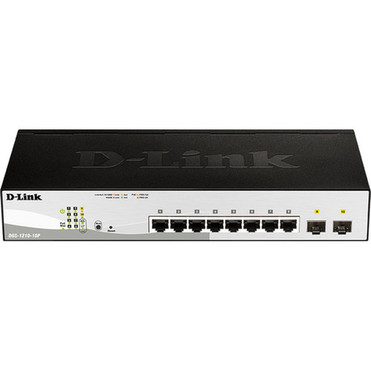 D-Link_10-Port_Gigabit_Web_Smart_Switch_Including_2_Gigabit_SFP_Ports_-_8_Ports_-_Manageable_-_3_Layer_Supported_-_Twisted_Pair_Fiber_DGS-1210-10P