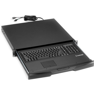 Black Box Rackmount Keyboard with TouchPad - 1U - 19 Width x 165 Depth - Steel RM419-R5