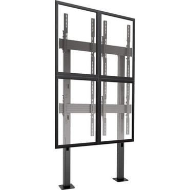 Chief FUSION 2 x 2 Portrait Micro-Adjustable Large Bolt-Down Freestanding Video Wall - Up to 50 Screen Support - 4536 kg Load - Flat LBM2X2UP