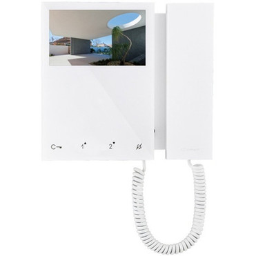 Comelit Mini BM White Monitor VIP - 43 ABS Plastic - Door Entry Intercom System 6702W