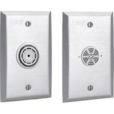 SDC Alarm Station Narrow 1-34  SS Siren 85 db 1224VDC - 24 V DC - 85 dB - Audible - Wall Mountable Frame Mount - Stainless 400NU-SN