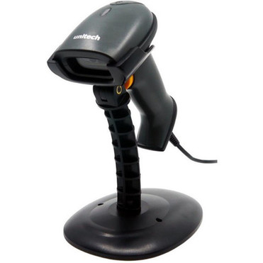 Unitech MS838 2D Imager Scanner - Cable Connectivity - 1D 2D - CMOS - USB Serial - Black - Stand Included - IP54 IP42 MS838-2UCB0S-SG