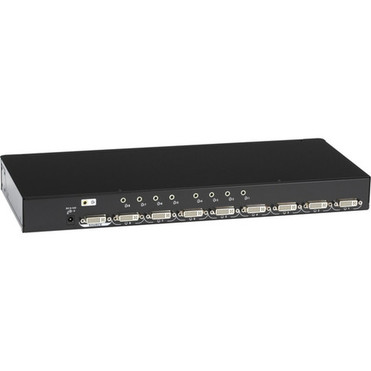 Black Box DVI-D Splitter with Audio and HDCP 1 x 8 - Audio Line In - Audio Line Out - DVI In - DVI Out AVSP-DVI1X8