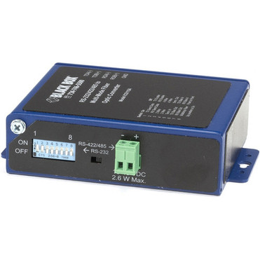 Black Box Industrial Opto-Isolated Serial to Fiber Multimode ST Converter - New - 1 x ST Ports - DuplexST Port - Multi-mode - 12 Mile ICD115A