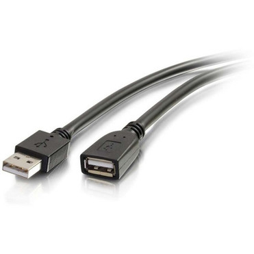C2G 16ft USB Active Extension Cable - USB A to USB A Extension Cable - USB 20 - Plenum CMP-Rated - MF - 32 ft USB Data Transfer - - 39011