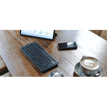 CHERRY KW 9200 MINI Keyboard - WiredWireless Connectivity - BluetoothRF - 240 GHz - USB Type C Interface - ChromeOS - English US JK-9250US-2