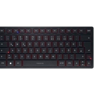CHERRY KW 9200 MINI Keyboard - WiredWireless Connectivity - BluetoothRF - 240 GHz - USB Type C Interface - ChromeOS - English US JK-9250US-2