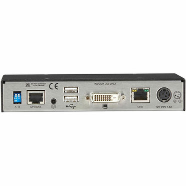 Black Box DCX Digital KVM Remote User Station - 1920 x 1200 - 50 Hz 60 Hz - 1 x Network RJ-45 - 4 x USB - 1 x DVI - TAA Compliant DCX3000-DVR