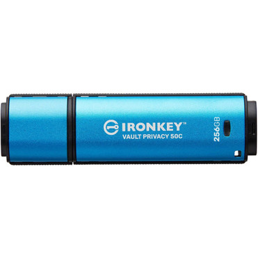 Kingston Vault Privacy 50 Series 256GB USB 3.2 (Gen 1) Type C Flash Drive - 256 GB - USB 3.2 (Gen 1) Type C - 230 MB/s Read Speed - - (IKVP50C/256GB)