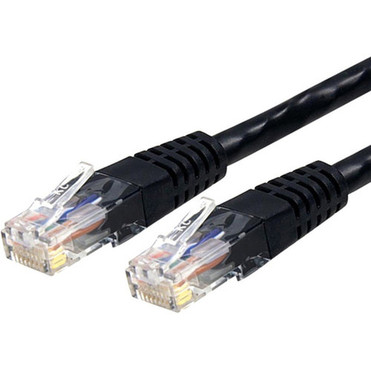 StarTechcom_25_ft_Black_Molded_Cat6_UTP_Patch_Cable_-_ETL_Verified_-_Category_6_-_25_ft_-_1_x_RJ-45_Male_Network_-_1_x_RJ-45_Male_-_C6PATCH25BK