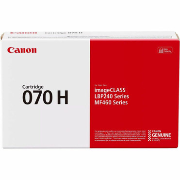 Canon 070H Original High Yield Laser Toner Cartridge - Black - 1 Pack - 10200 Pages (5640C001)