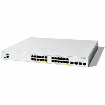 Cisco Catalyst C1300-24FP-4G Ethernet Switch - 24 Ports - Manageable - Gigabit Ethernet - 10/100/1000Base-T, 1000Base-X - 3 Layer - - (Fleet Network)