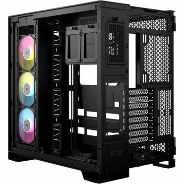 Corsair iCUE LINK 6500X RGB Mid-Tower ATX Dual Chamber PC Case - Black - Mid-tower - Black - Tempered Glass - Micro ATX, Mini ITX - 10 (CC-9011269-WW)