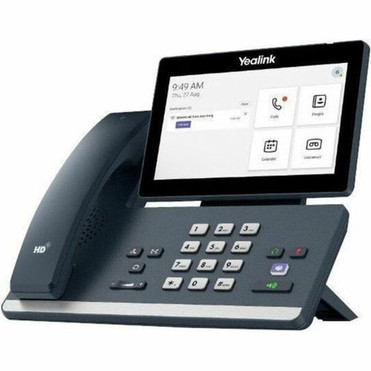 Yealink IP Phone - Corded - Bluetooth Wi-Fi - Wall Mountable Desktop - Classic Gray - 7 LCD - 2 x Network RJ-45 MP58-WH E2 TEAMS