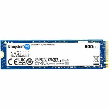 Kingston NV3 500 GB Solid State Drive - M2 2280 Internal - PCI Express NVMe PCI Express NVMe 40 x4 - Desktop PC Notebook Device - SNV3S500G
