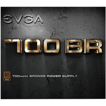 EVGA 700BR Power Supply - Internal - 120 V AC 230 V AC Input - 5 V DC 12 V DC 33 V DC Output - 700 W - 1 12V Rails - 1 Fans - - 100-BR-0700-K1
