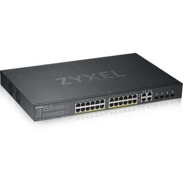 ZYXEL 24-port GbE Smart Managed PoE Switch - 28 Ports - Manageable - 4 Layer Supported - Modular - 4 SFP Slots - 47670 W Power - 375 GS1920-24HPV2
