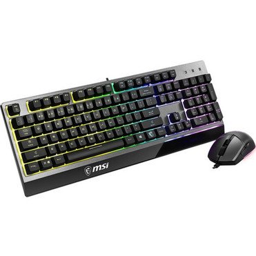 MSI Vigor GK30 Combo - USB 20 Mechanical Cable Keyboard - 104 Key - Black - USB 20 Cable Mouse - Optical - 5000 dpi - Scroll Wheel - VIGOR GK30 COMBO