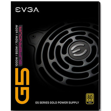 EVGA SuperNOVA 1000 G5 Power Supply - Internal - 120 V AC 230 V AC Input - 33 V DC 5 V DC 12 V DC Output - 1 kW - 1 12V Rails - 1 220-G5-1000-X1