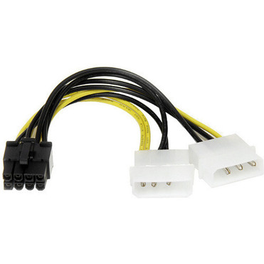StarTechcom_6in_LP4_to_8_Pin_PCI_Express_Video_Card_Power_Cable_Adapter_-_602_-_LP4_-_PCI-E_LP4PCIEX8ADP