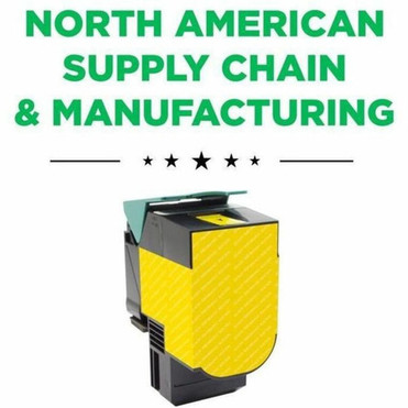 CIG Remanufactured High Yield Laser Toner Cartridge - Alternative for Lexmark 71B0H4071B1HY0 - Yellow Each - 3500 Pages 201462