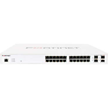 Fortinet FortiSwitch 124E-F-POE Ethernet Switch - 24 Ports - Manageable - Gigabit Ethernet - 1000Base-X 101001000Base-T - 2 Layer - FS-124E-FPOE