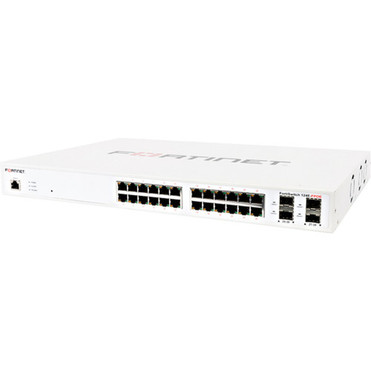 Fortinet FortiSwitch 124E-F-POE Ethernet Switch - 24 Ports - Manageable - Gigabit Ethernet - 1000Base-X 101001000Base-T - 2 Layer - FS-124E-FPOE